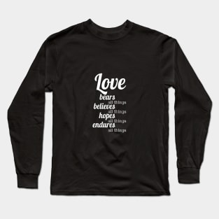 Love Corinthians Christianity Long Sleeve T-Shirt